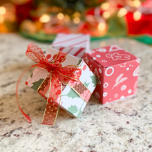 Load image into Gallery viewer, Classic Red and Green Holly, Candy Cane Style Christmas Box Set - PDF Digital Download