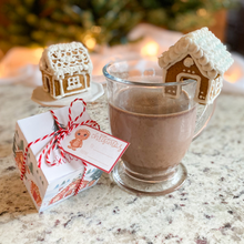 Load image into Gallery viewer, Mini Christmas Holiday Gingerbread House Cookie Cutters - 2 Pack and Printable PDF Gift Box & Tags