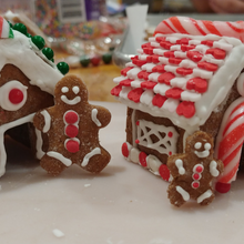 Load image into Gallery viewer, Mini Christmas Holiday Gingerbread House Cookie Cutters - 2 Pack and Printable PDF Gift Box & Tags