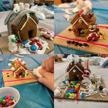 Load image into Gallery viewer, Mini Christmas Holiday Gingerbread House Cookie Cutters - 2 Pack and Printable PDF Gift Box &amp; Tags
