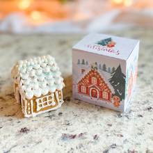 Load image into Gallery viewer, Mini Christmas Holiday Gingerbread House Cookie Cutters - 2 Pack and Printable PDF Gift Box &amp; Tags
